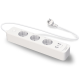 TP-Link TAPO P300 Smart Wi-Fi Power Strip White, 3 розетки, 1xUSB-C, 2xUSB, 1.5м