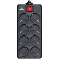 Сетевой фильтр-удлинитель REAL-EL RS-8 Protect 5м Black (EL122300024)