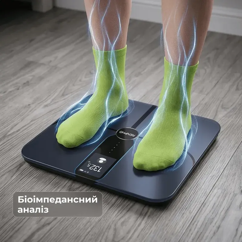 Ваги підлогові RENPHO Elis Nova Smart Wi-Fi Body Scale Black (R-A031)