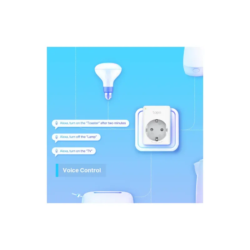 Смарт-розетка TP-Link Tapo P100 Wi-Fi 2-pack
