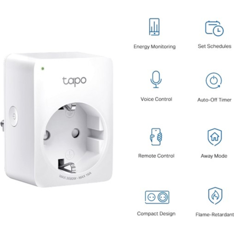 Смарт-розетка TP-Link Tapo P110 Wi-Fi 2-pack