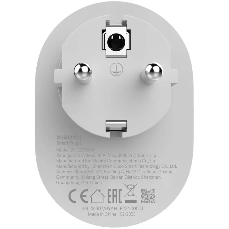 Смарт-розетка Xiaomi Mi Smart Plug 2 Wi-Fi (BHR6868EU / ZNCZ302KK)