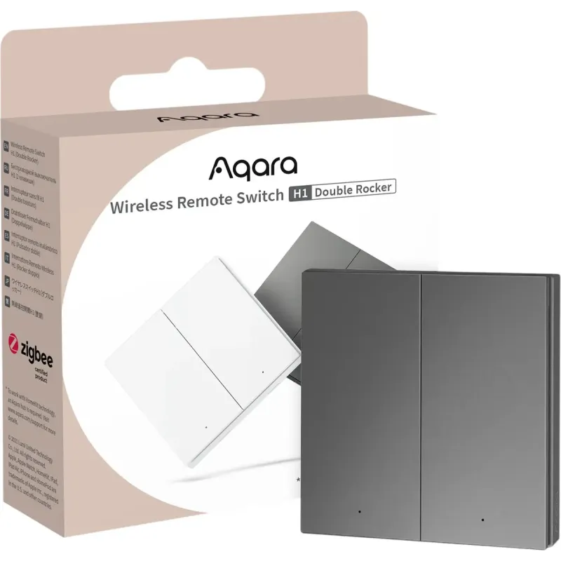 Розетка Aqara Wirless Remote Switch H1 2-Buttons (WRS-R02_G)