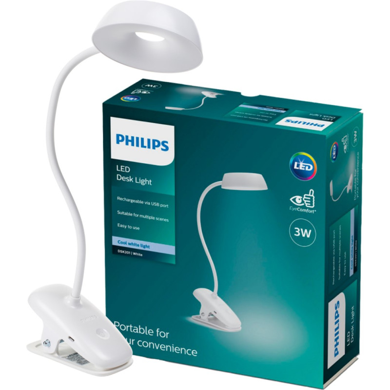 Philips LED Reading Donutclip White акумуляторна (929003179727)