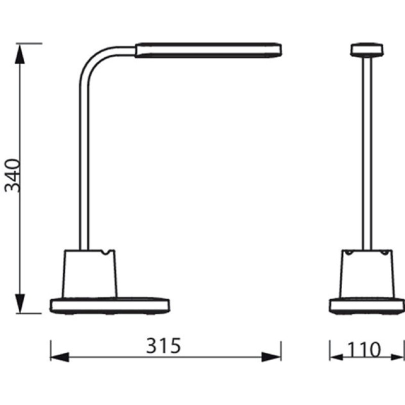 Philips LED Reading Desk lamp Bucket біла (929003241107)