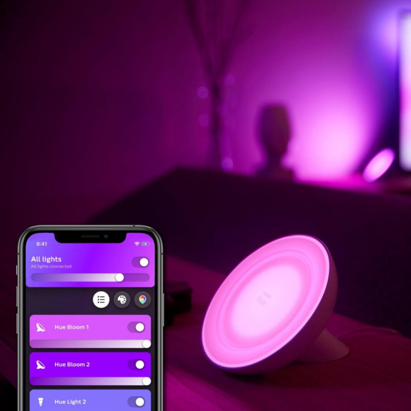 Philips Hue Bloom 2000K-6500K Color Bluetooth чорний (929002376001)