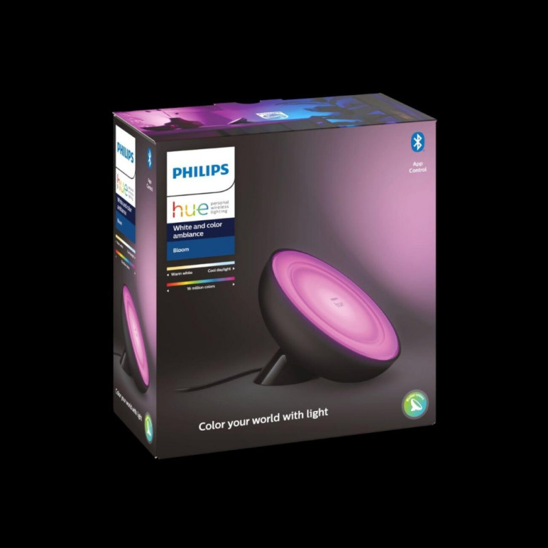 Philips Hue Bloom 2000K-6500K Color Bluetooth чорний (929002376001)