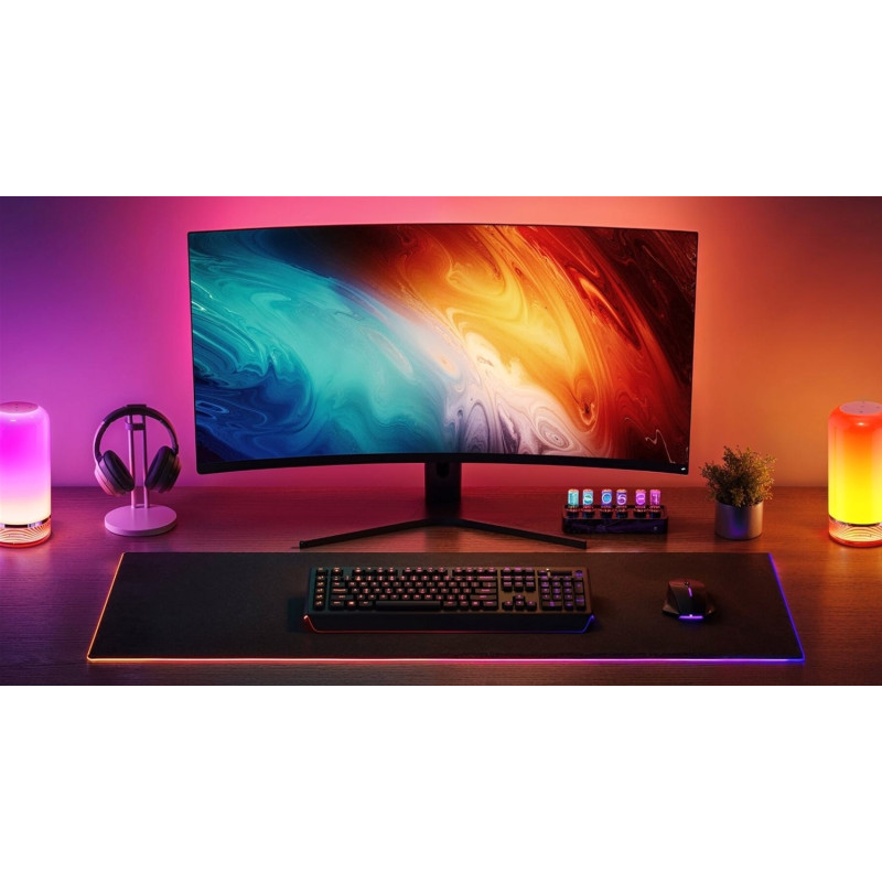 Лампа Govee H6022 Table Lamp 2 RGBICWW Wi-Fi/Bluetooth White (H60223D1)