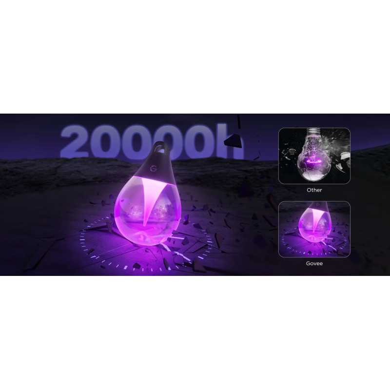 Лампа Govee H7025 Outdoor Clear Bulb String Lights, WI-FI/Bluetooth (H7025CB1)