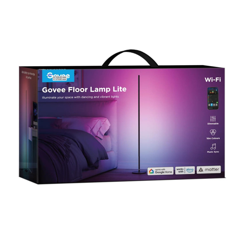 Лампа Govee H8076 Govee Floor Lamp lite, 1000Lm, чорний (H8076C13)