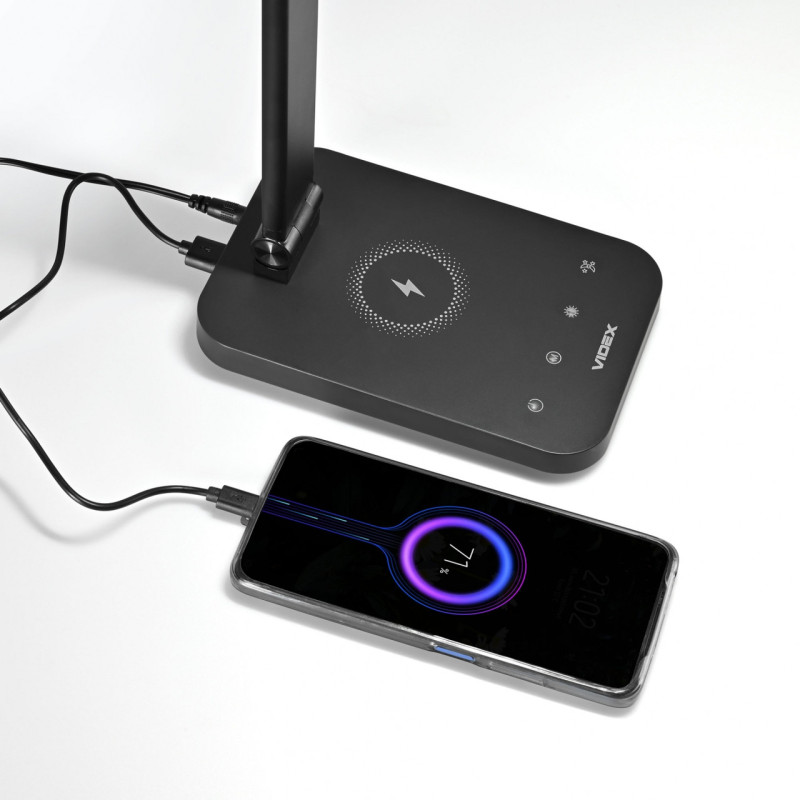 Лампа VIDEX LED 18W 1800-6500K з бездротовою зарядкою (VL-TF17B) (27467)