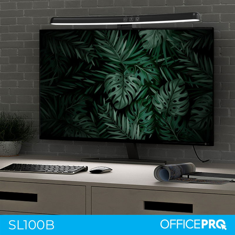 OfficePro LED ScreenBar 5W 3000-6500K USB 5V Black (SL100B)
