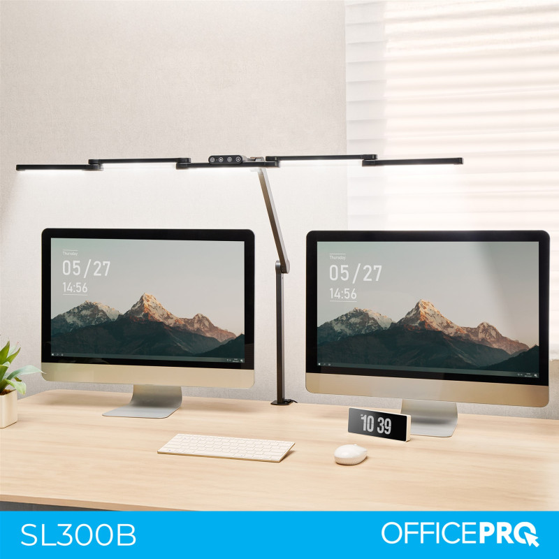 OfficePro LED 24W 1300Lm 3000-6000К Black для монітора (SL300B)