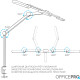 OfficePro LED 24W 1300Lm 3000-6000К Black для монітора (SL300B)