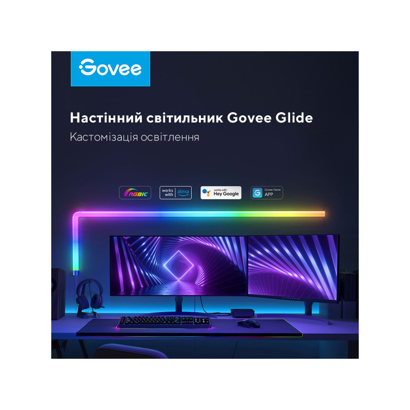Govee H6062 Glide RGBIC Wall Light 6+1 RGB (B6062301)