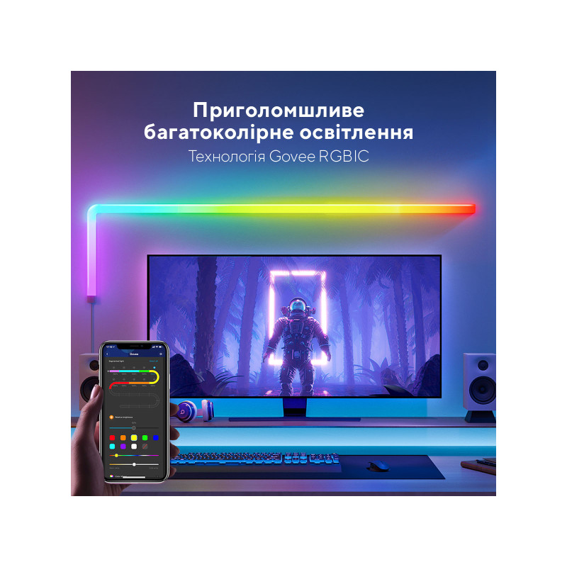 Govee H6062 Glide RGBIC Wall Light 6+1 RGB (B6062301)