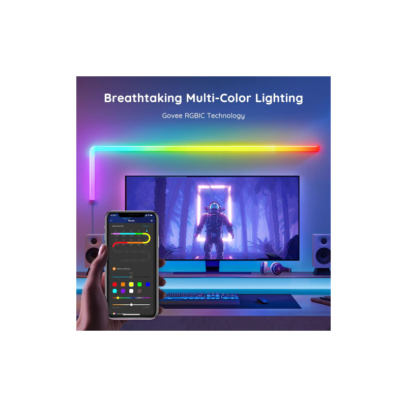 Govee H6062 Glide RGBIC Wall Light 6+1 RGB (B6062301)