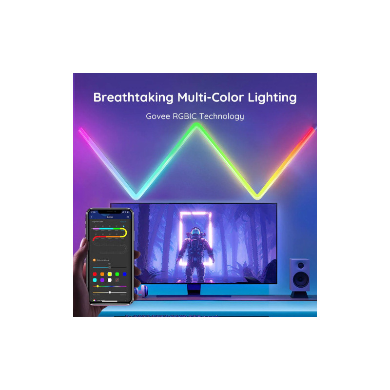 Govee H6062 Glide RGBIC Wall Light 6+1 RGB (B6062301)