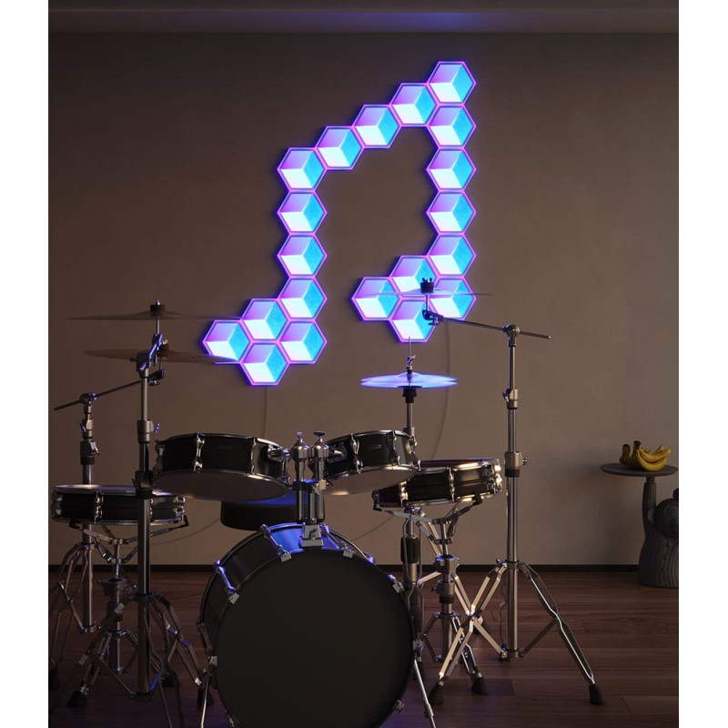 Потолочный светильник Govee H606A Glide Hexagon Light, 7, RGBIC, WI-FI/Bluetooth Белый (H606AC81)