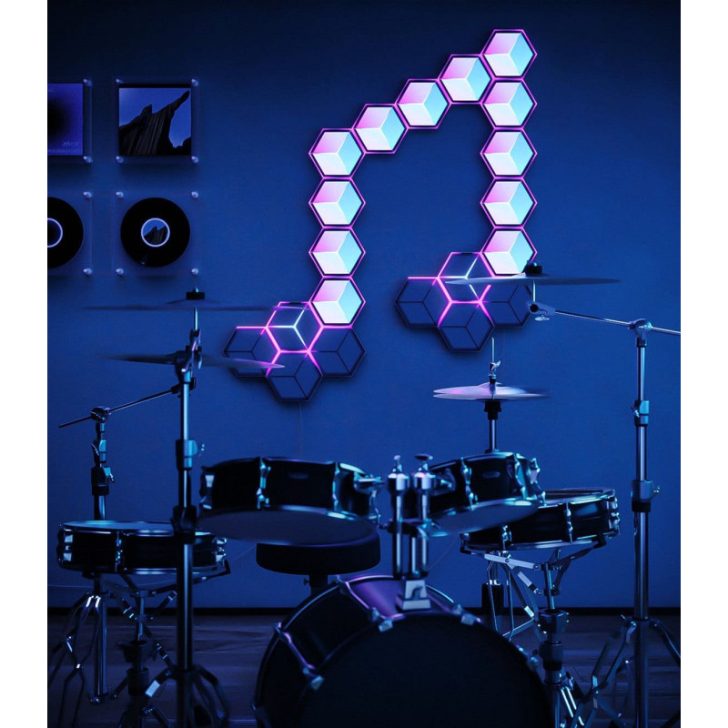 Потолочный светильник Govee H606A Glide Hexagon Light, 7, RGBIC, WI-FI/Bluetooth Белый (H606AC81)