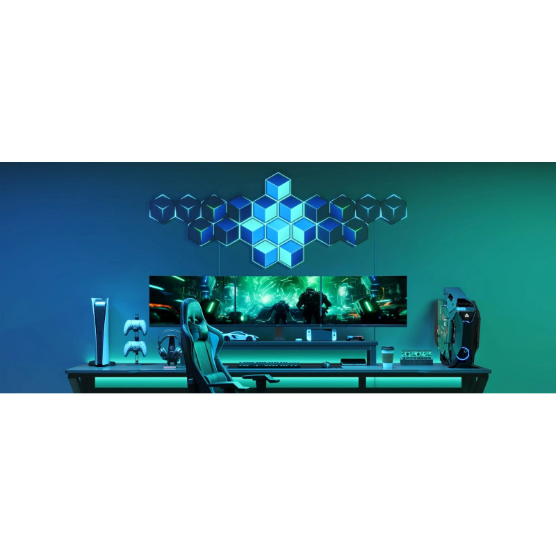 Потолочный светильник Govee H606A Glide Hexagon Light, 7, RGBIC, WI-FI/Bluetooth Белый (H606AC81)