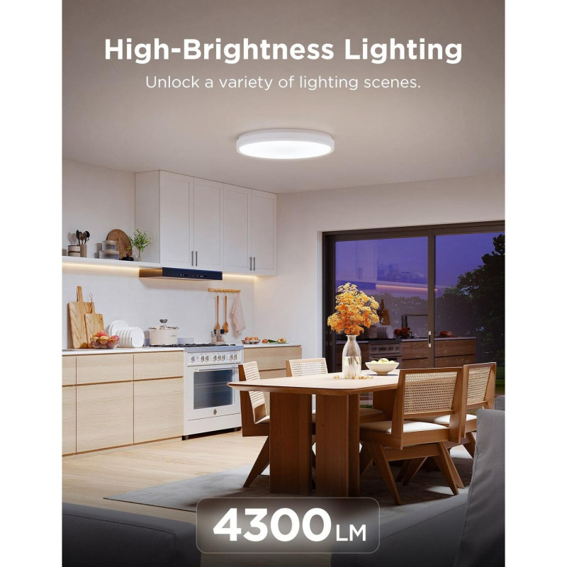 Потолочный светильник Govee 38cm Smart Ceiling Light Pro белый (H60A6C01)