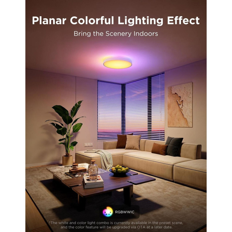 Потолочный светильник Govee 38cm Smart Ceiling Light Pro белый (H60A6C01)