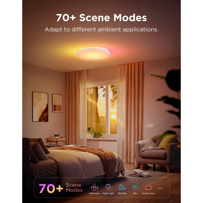 Потолочный светильник Govee 38cm Smart Ceiling Light Pro белый (H60A6C01)