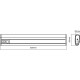 LEDVANCE Linear LED Mobile USB 300mm 1.5W 4000K акумулятор, датчик руху (4058075260467)