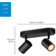 Стельовий світильник WiZ Imageo Build On Spot Black 10W 2200-6500K (929002659101)