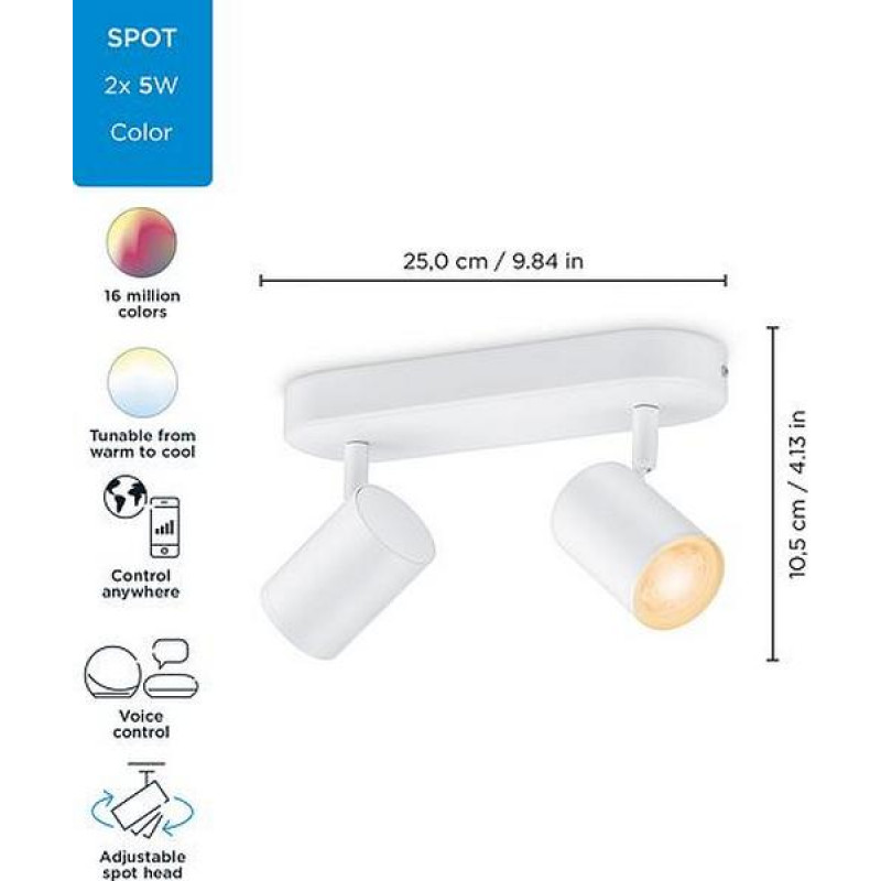 Стельовий світильник WiZ Imageo Build On Spot White 10W 2200-6500K (929002658801)