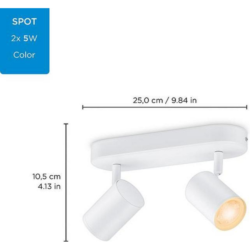 Стельовий світильник WiZ Imageo Build On Spot White 10W 2200-6500K (929002658801)
