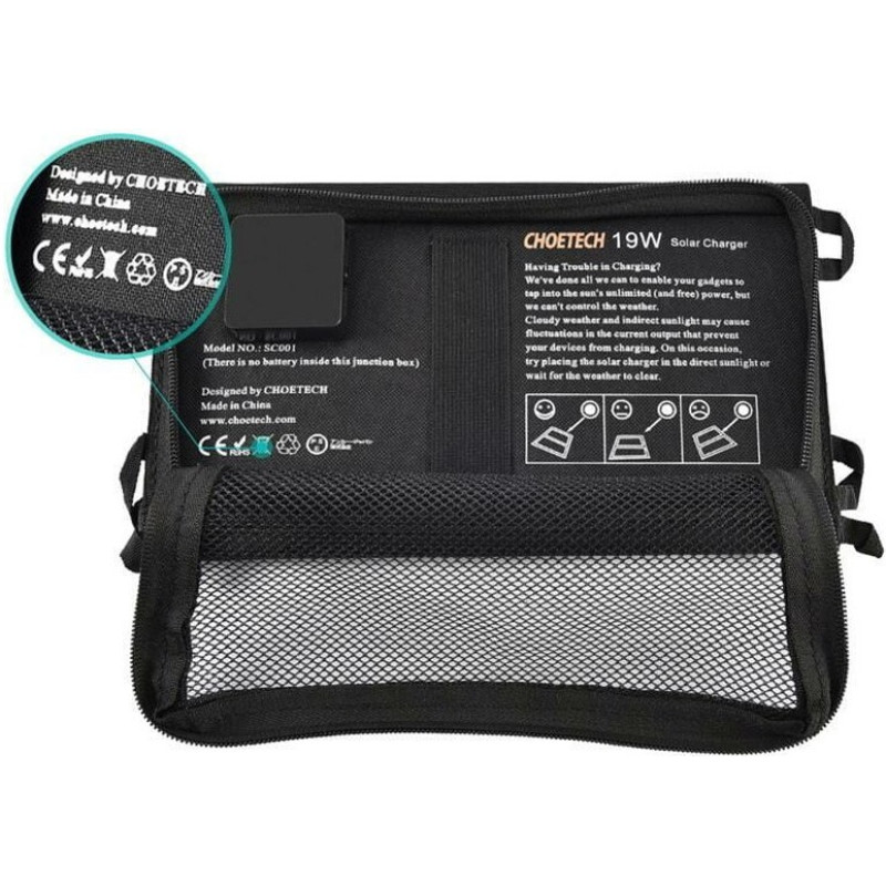 Choetech Solar panel 19 Watt (SC001)