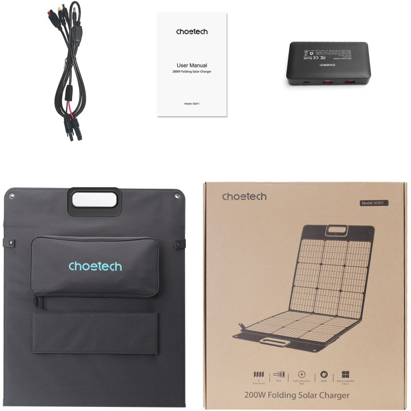 Choetech Solar panel 200W (SC011-BK)
