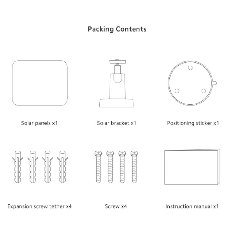 Xiaomi Outdoor Camera Solar Panel BW Series (BHR8352GL)