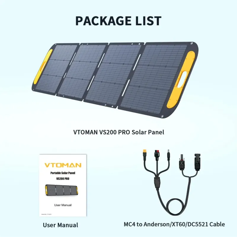 Солнечная панель Vtoman VS200 Pro