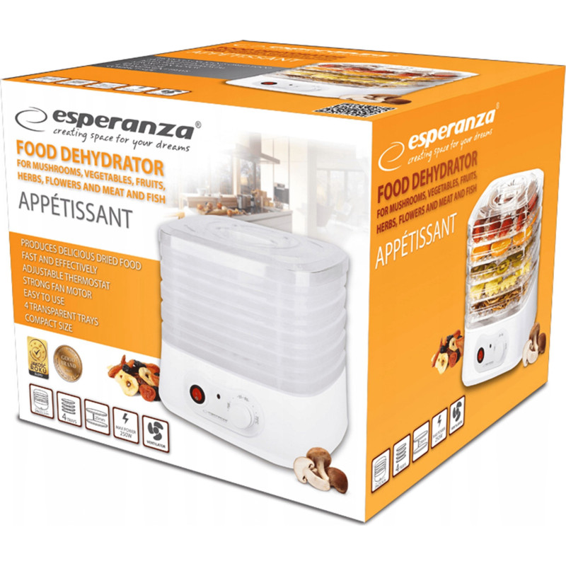 Сушарка для овочів і фруктів ESPERANZA EKD004