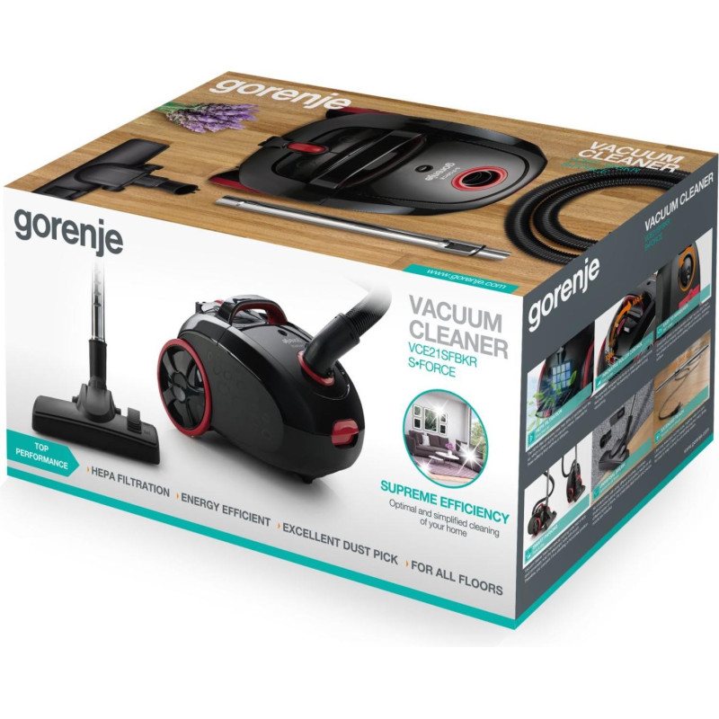 Пилосос Gorenje VCE21SFBKR