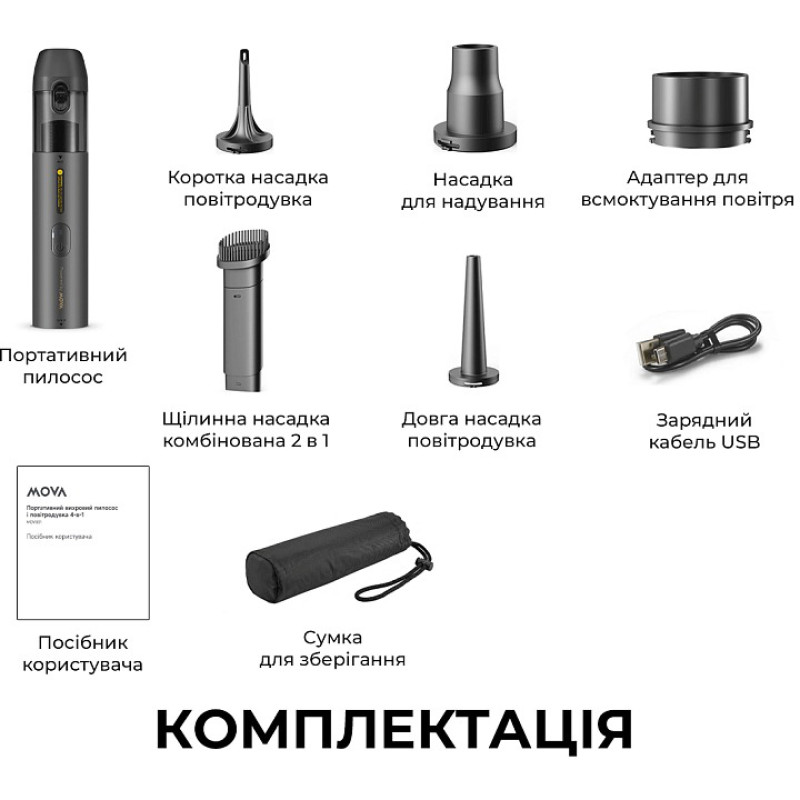 Пылесос MOVA Portable Vortex 4 in 1 (MDV001)