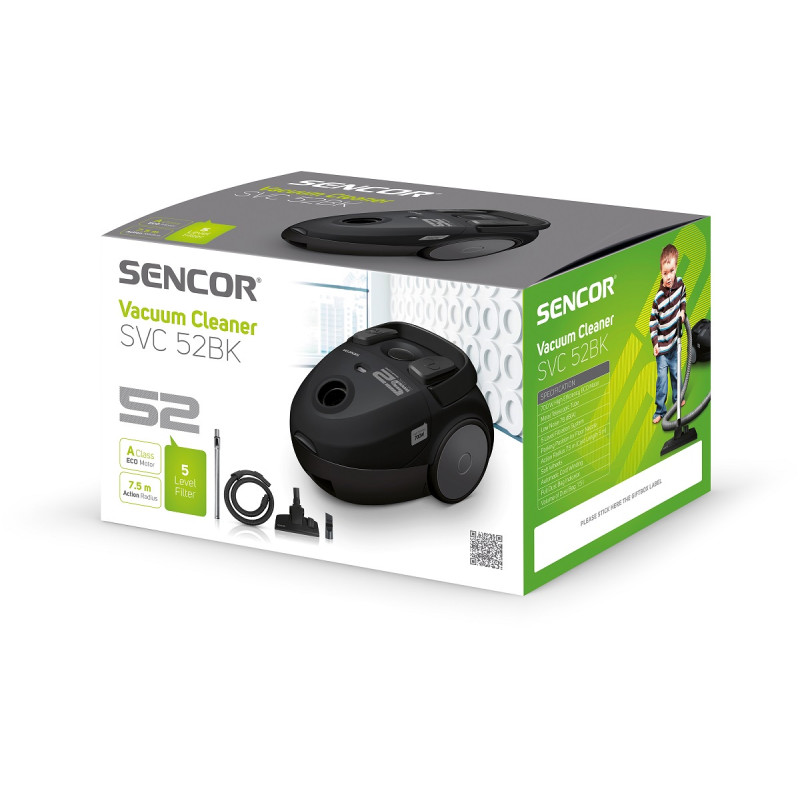 Пылесос SENCOR SVC 52BK-EUE3