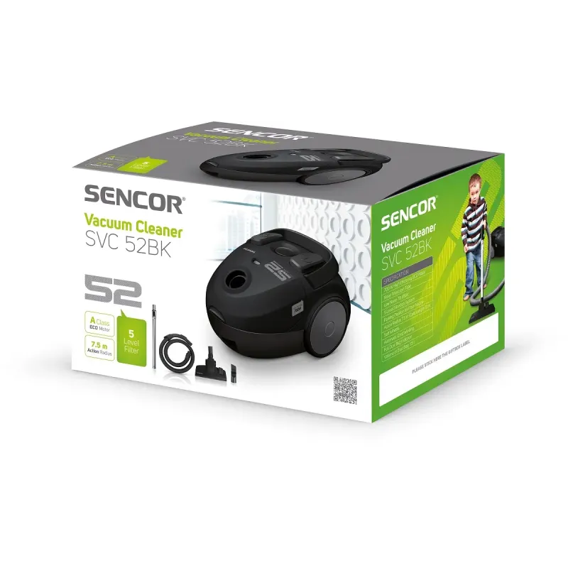 Пилосос SENCOR SVC 52BK-EUE3