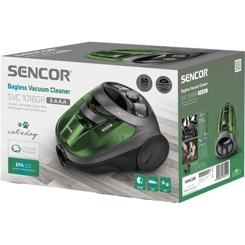 Пылесос SENCOR SVC 1016GR