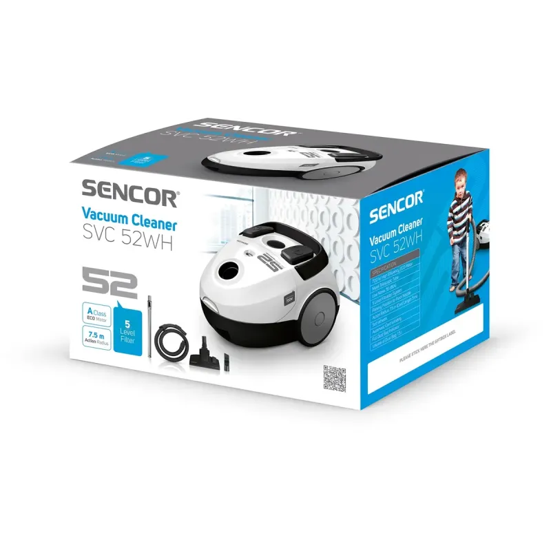 Пилосос SENCOR SVC 52WH-EUE3
