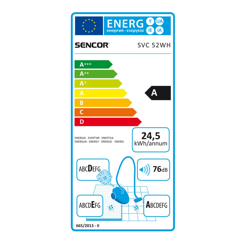 Пылесос SENCOR SVC 52WH-EUE3