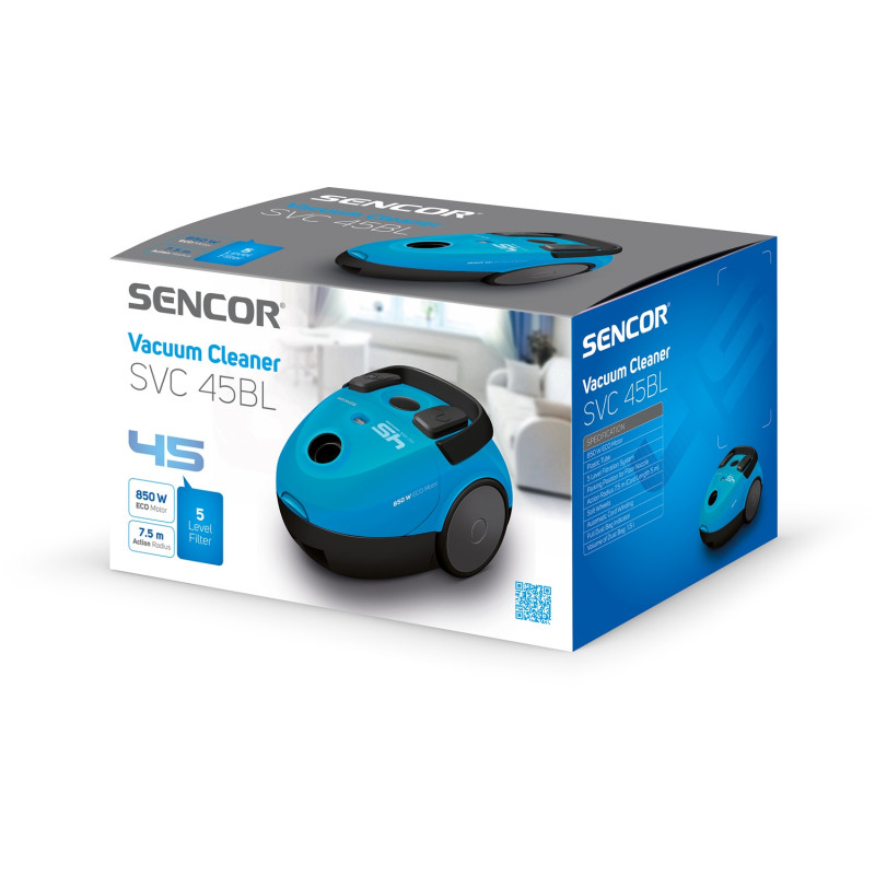 Пылесос SENCOR SVC 45BL-EUE3