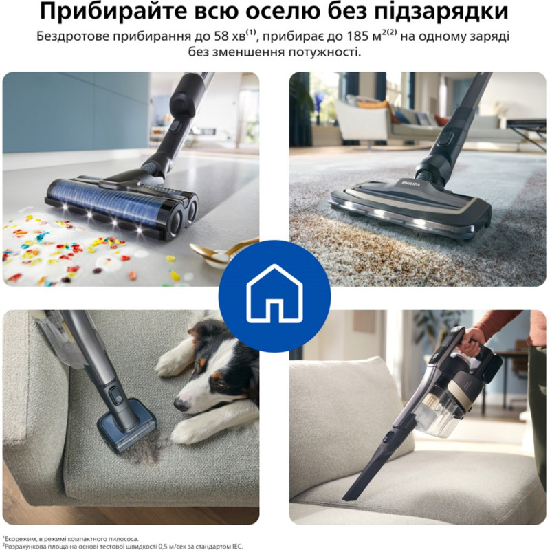 Philips 9000 Series AquaTrio Cordless Vacuum&Wash XW9463/10