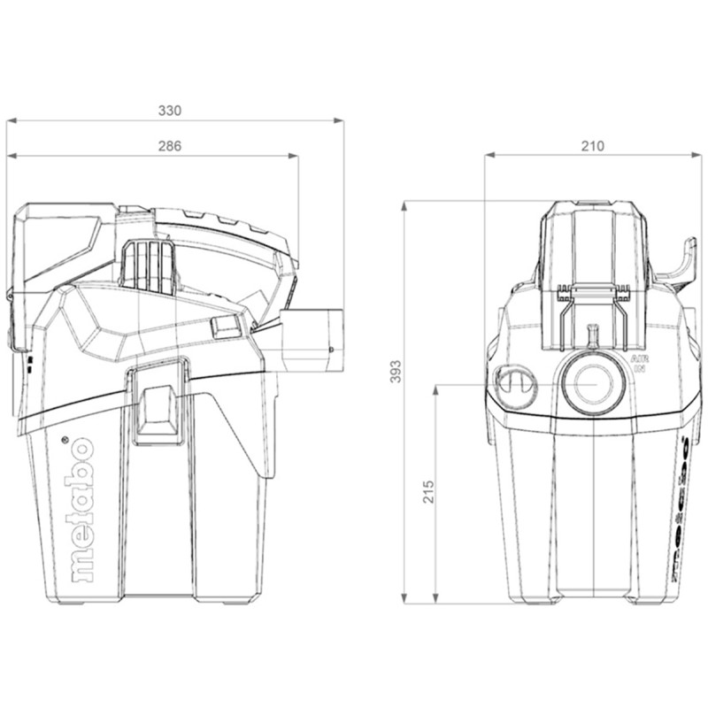 Пылесос Metabo AS 18 HEPA PC Compact (602029850)
