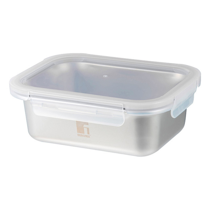 Контейнер Bergner Go Lovers, 1,25 л, прямокутний (BG-36311-GY)