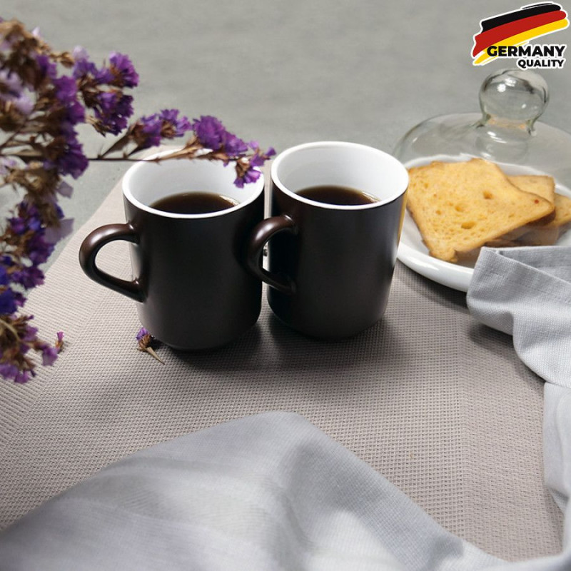 KELA Чашка Mattia, коричневий, 300 мл, 2 шт (12758)