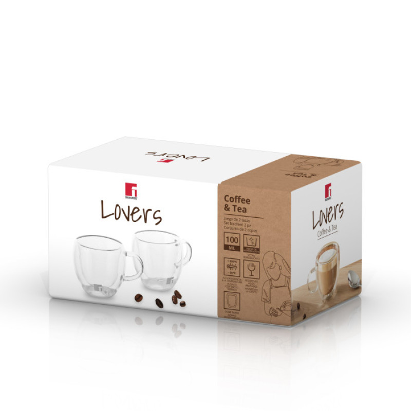 Bergner Coffee & tea lovers, 100 мл, 2 шт (BG-20114-MM)